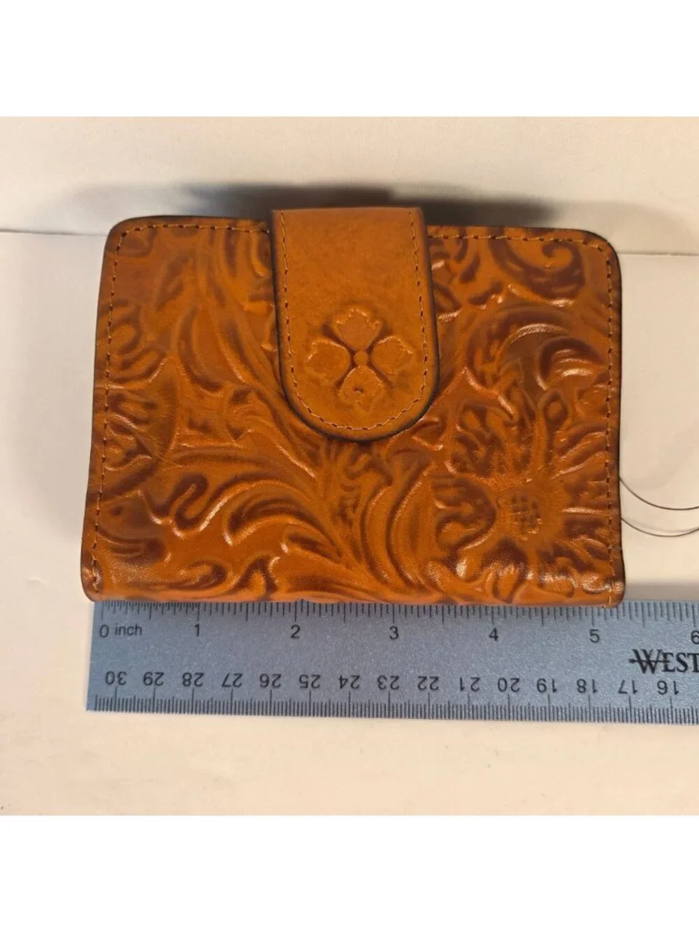 Patricia Nash Burnished Leather Embossed Iberia Wallet W/ RFID Protection